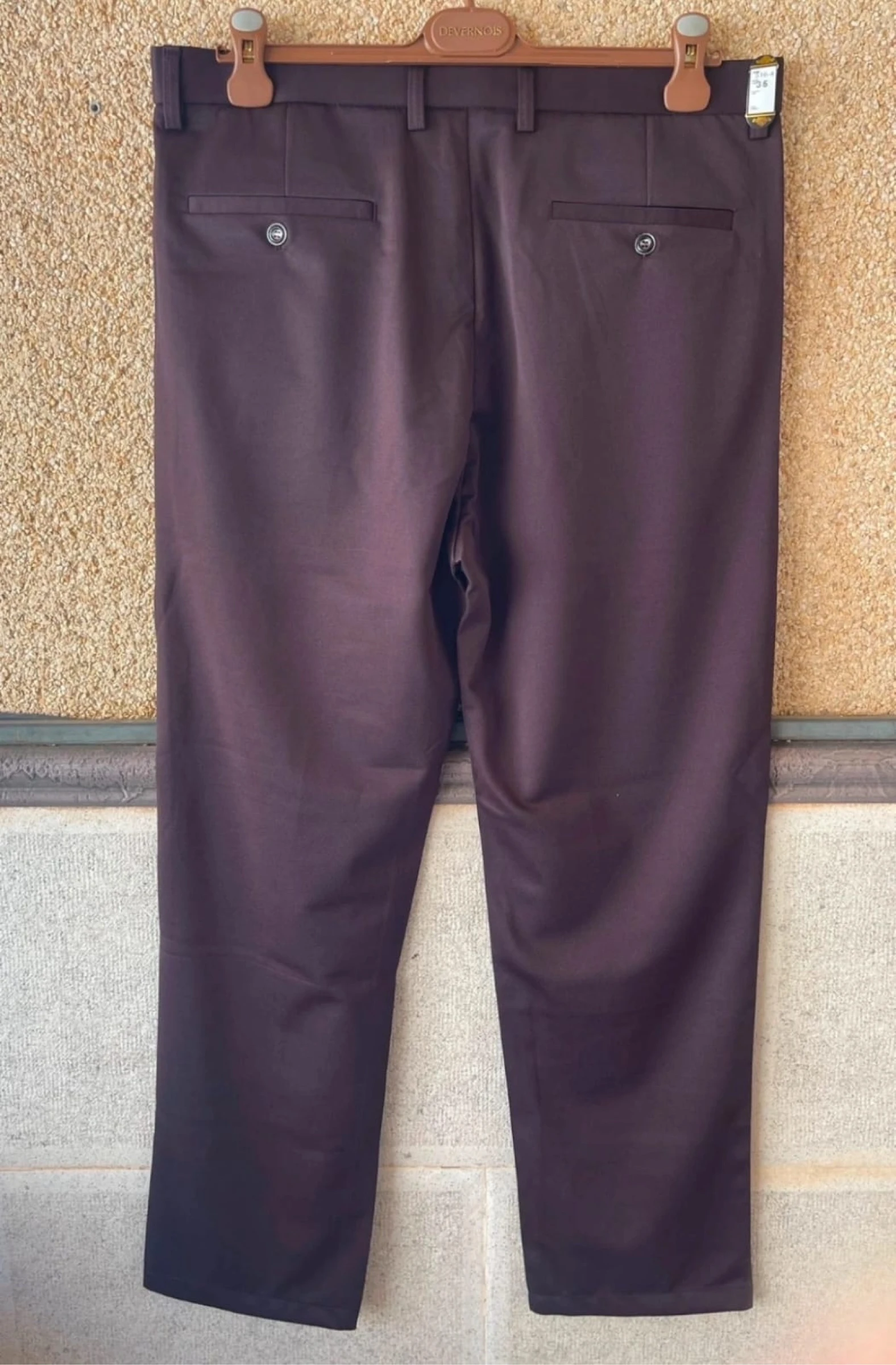 Calça Social Borgonha Masculina • Chino Reto XL / 46 – photo 2